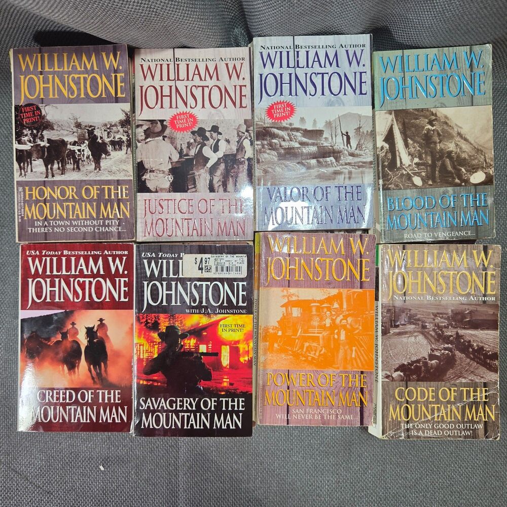Lot of 22 William W. Johnstone Mountain Man Western PBB Books Smoke Jensen